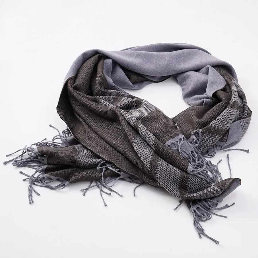 Battisti Brown Birdseye Wool Throw Blanket