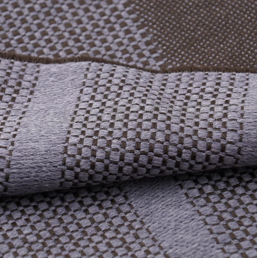 Battisti Brown Birdseye Wool Throw Blanket