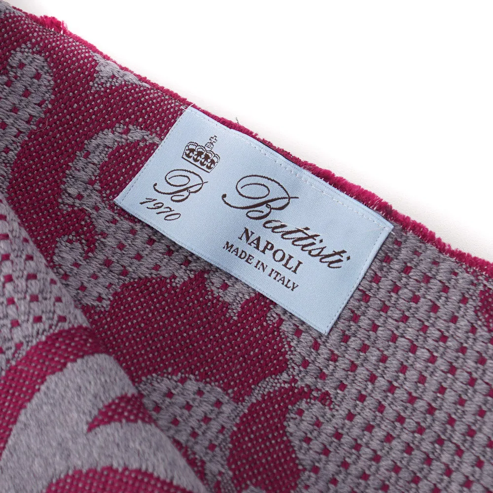 Battisti Paisley Jacquard Wool Throw Blanket