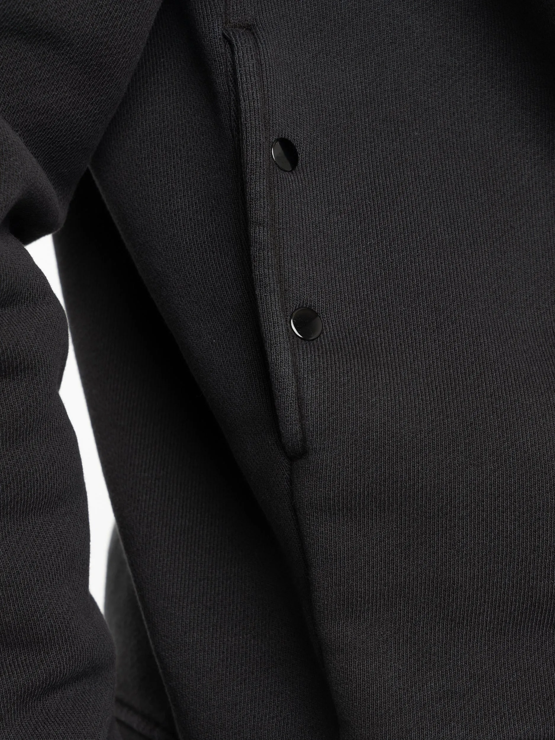 Black Heavy Cotton Jersey Sweatshirt