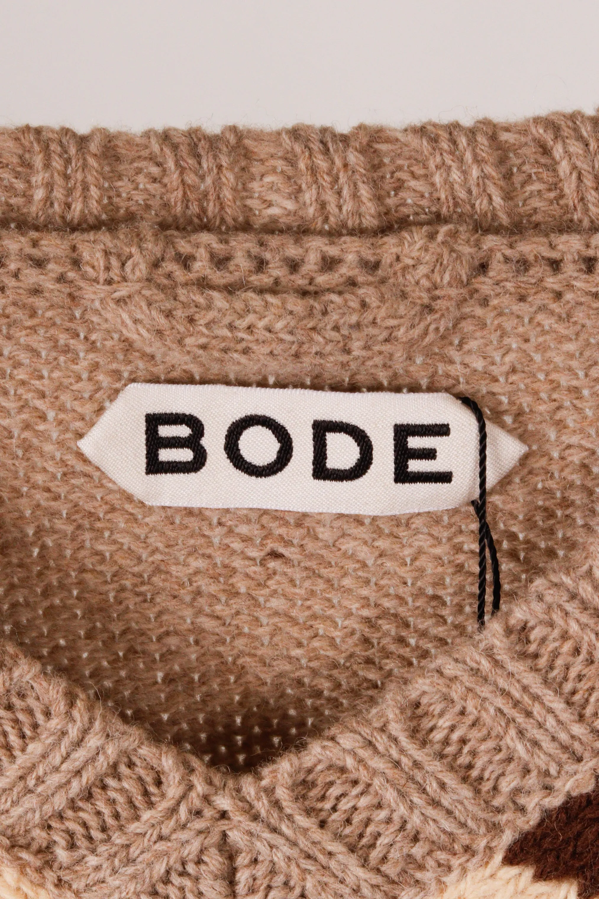 Bode FW23 'Brewster' V-Neck Sweater Brown (2023)