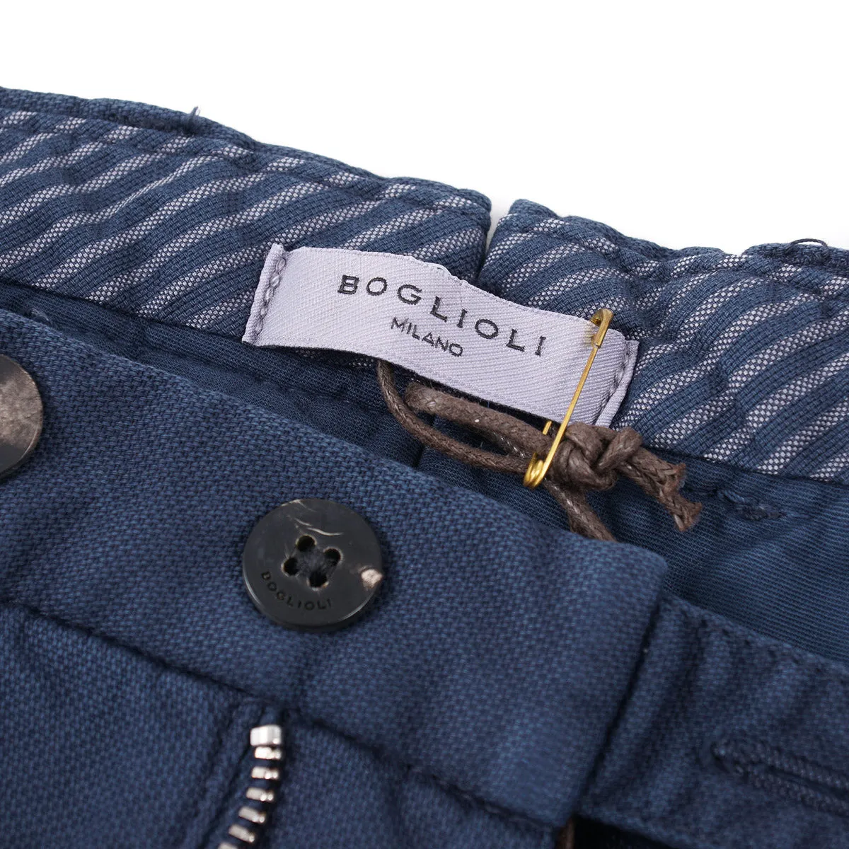 Boglioli Slim-Fit Woven Cotton Pants