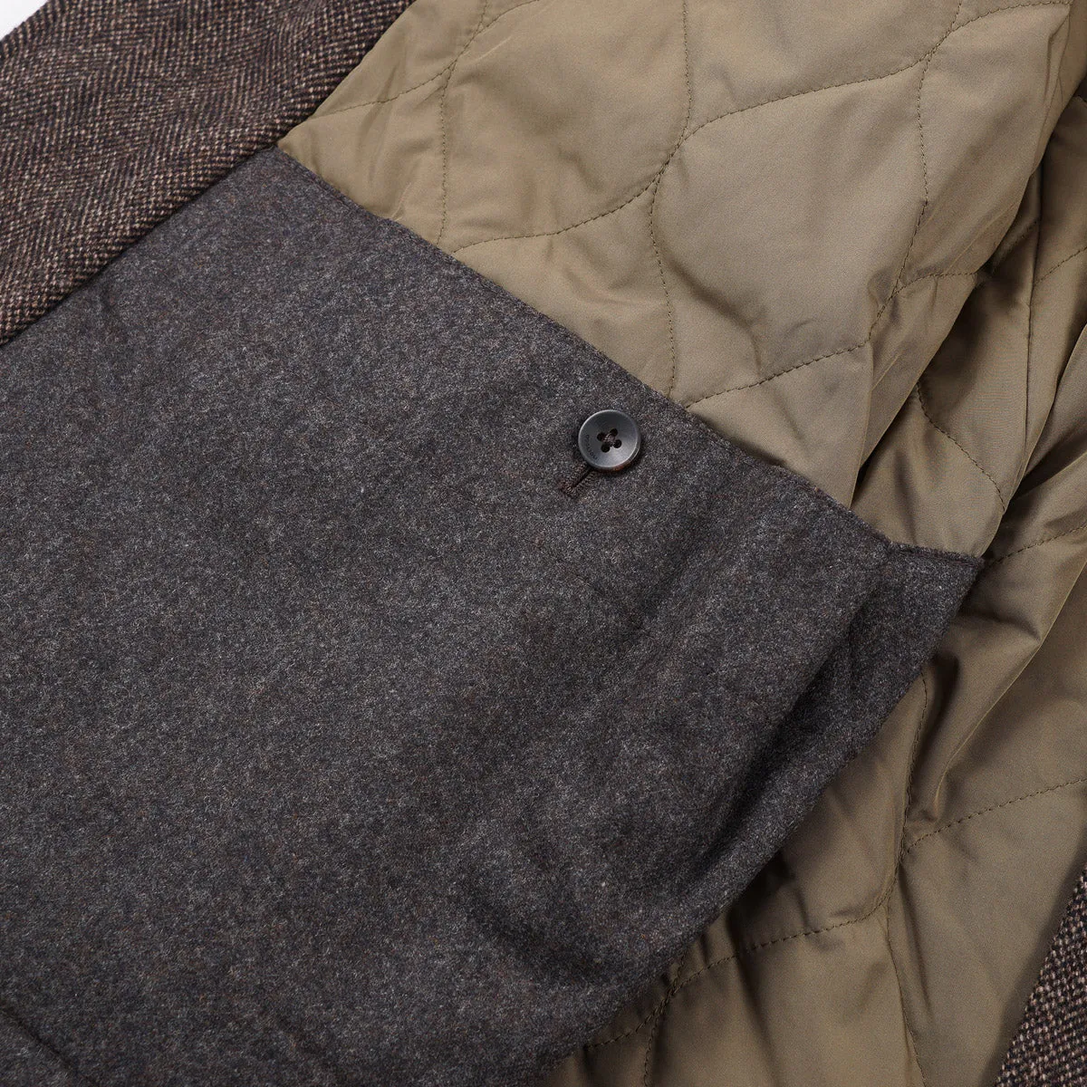 Boglioli Wool Outer Blazer with Quilted Lining
