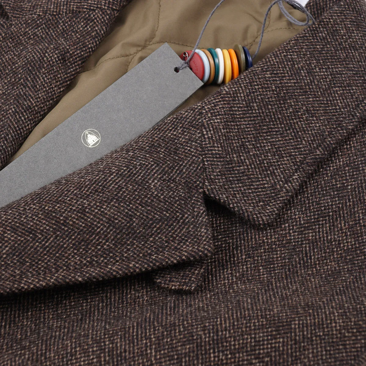 Boglioli Wool Outer Blazer with Quilted Lining
