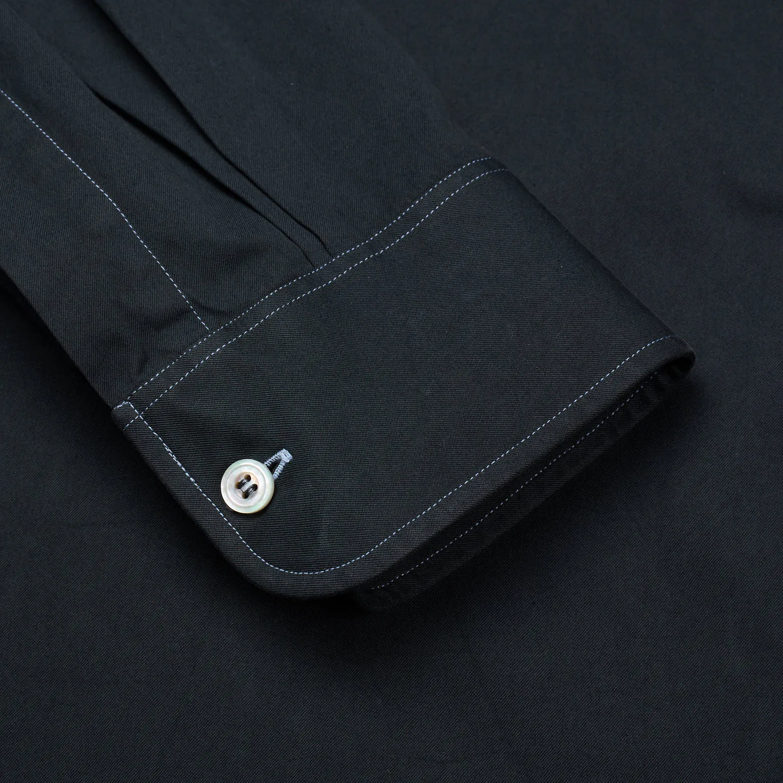 CHARVET Black Cotton Button-Down Shirt EU 40 NEW US 16