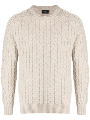 Crew-Neck Cable-Knit Jumper
