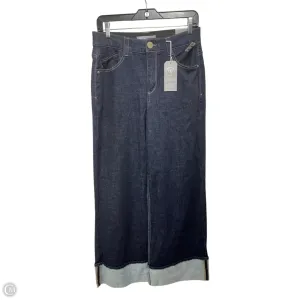 Cuffed Jeans Wide Leg By Wit & Wisdom In Blue Denim. Size: 6