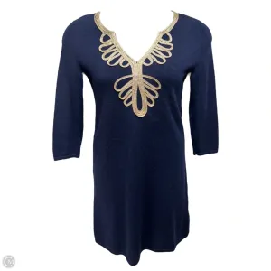 Delvin Merino Wool Dress Designer By Lilly Pulitzer In Navy. Size: M
