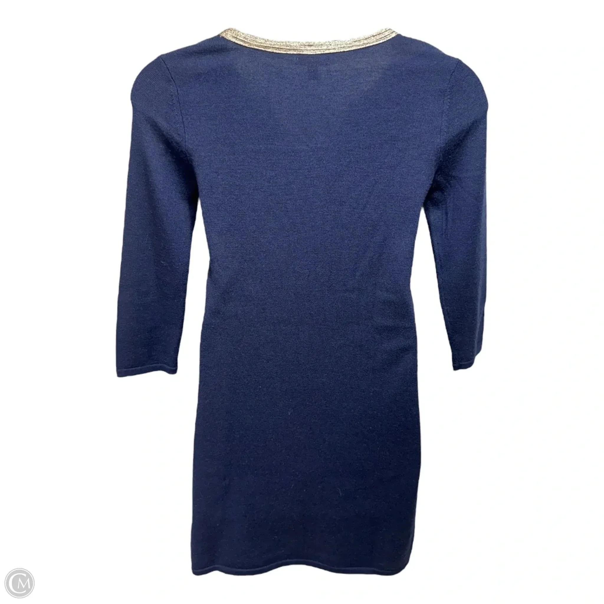 Delvin Merino Wool Dress Designer By Lilly Pulitzer In Navy. Size: M
