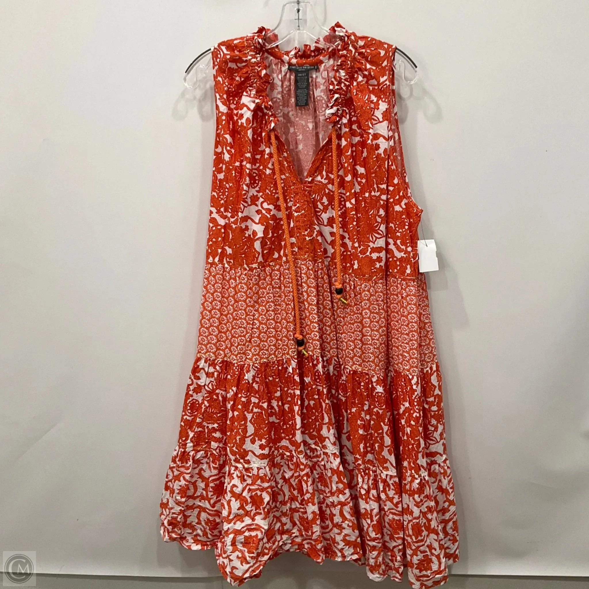 Dress Casual Maxi By Chelsea And Theodore In Orange. Size: 2x