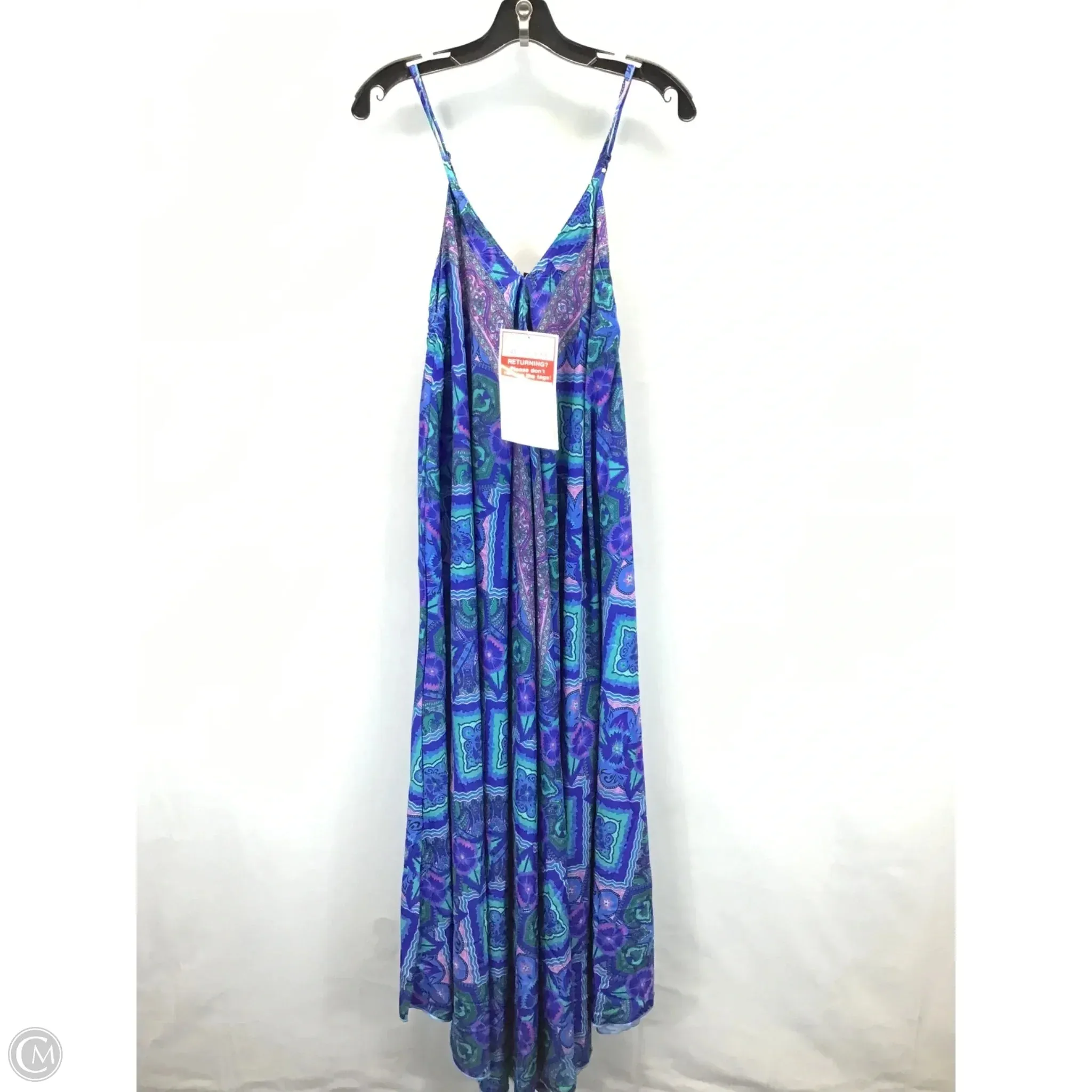 Dress Casual Maxi By Clothes Mentor In Blue. Size: Xl