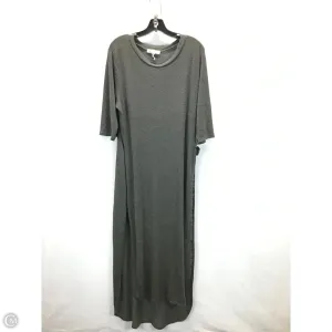 Dress Casual Maxi By Clothes Mentor In Grey. Size: 2x