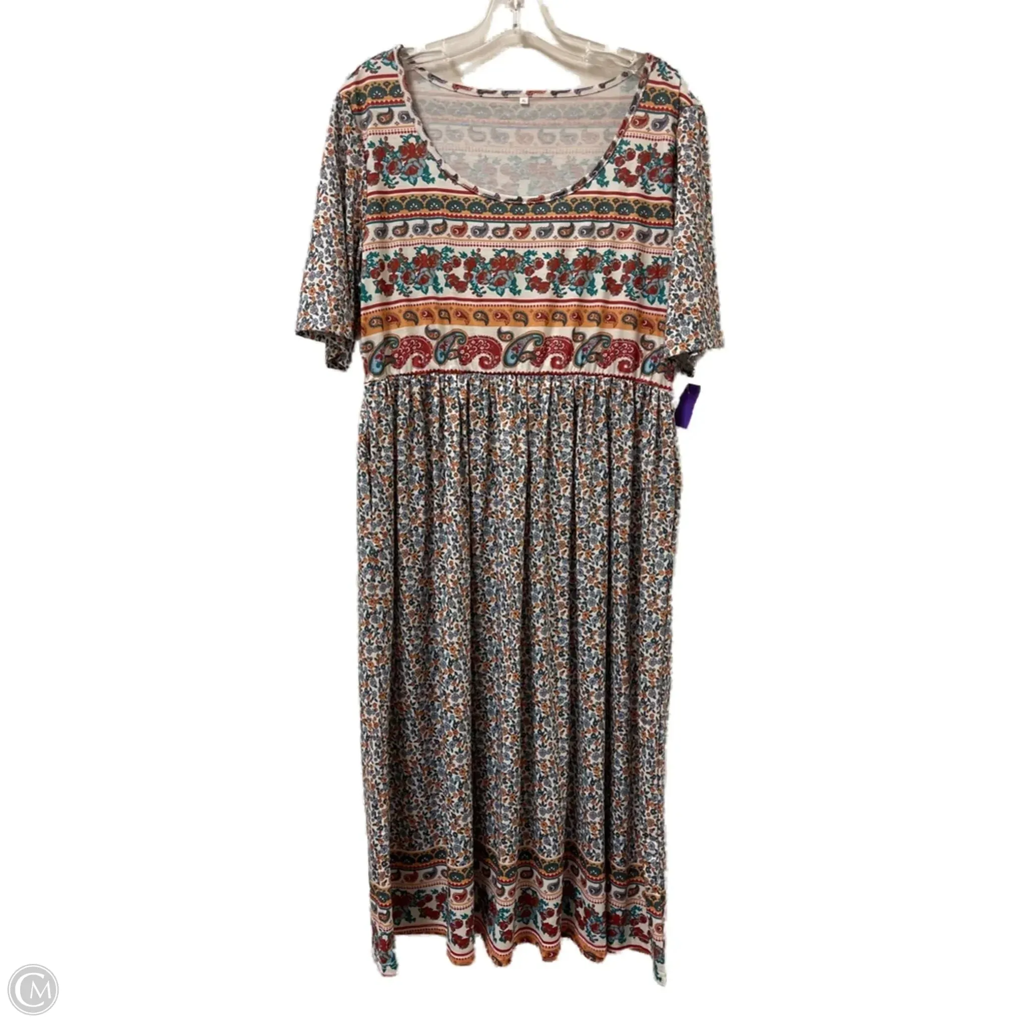 Dress Casual Maxi By Clothes Mentor In Multi-colored. Size: Xl