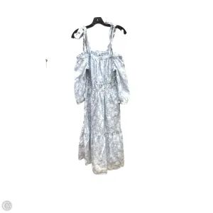 Dress Casual Maxi By Free Assembly In Blue & White. Size: S