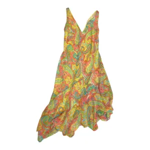 Dress Casual Maxi By Lauren By Ralph Lauren In Multi. Size:12