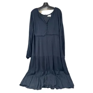 Dress Casual Maxi By Loft In Black. Size: L