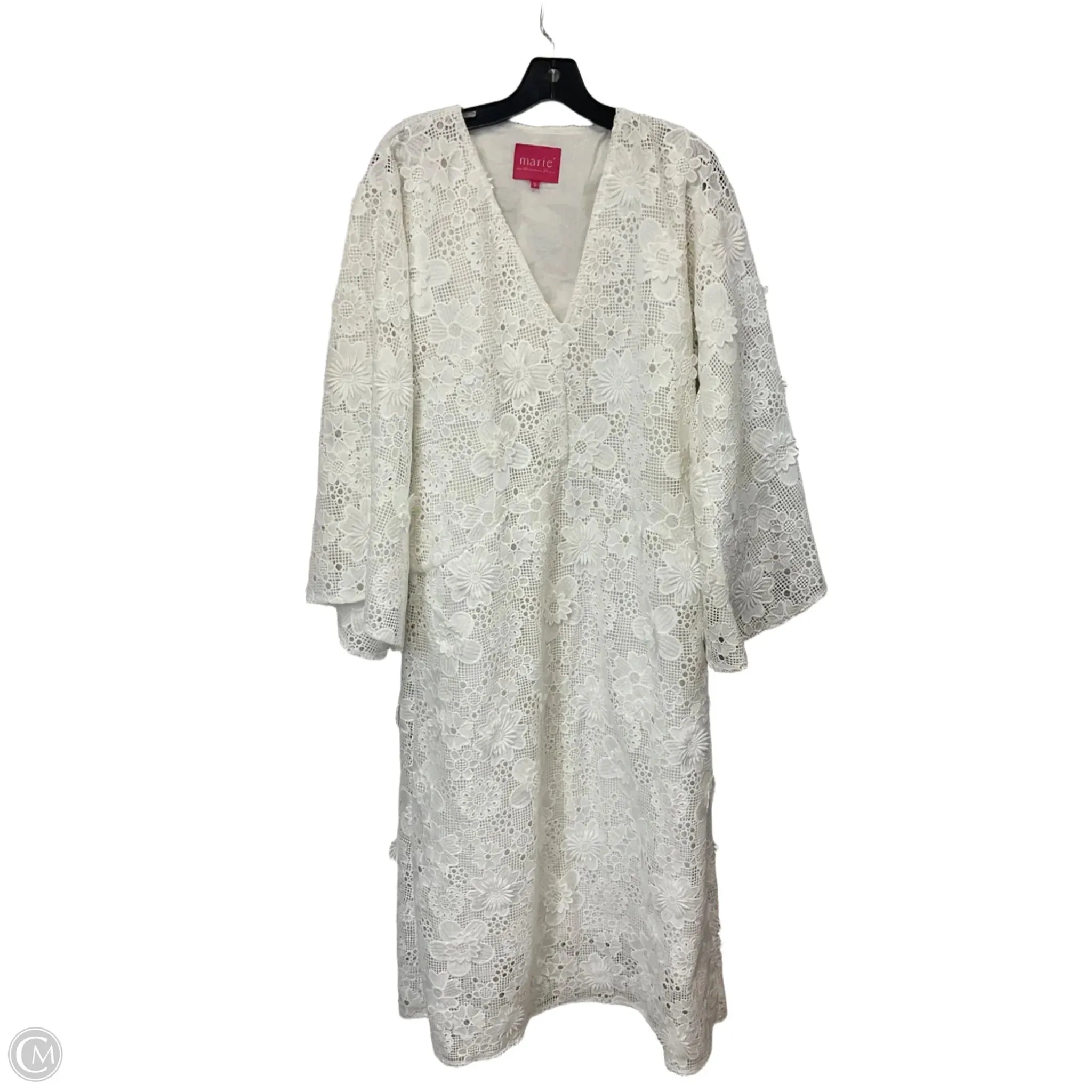 Dress Casual Maxi By MARIE BY VICTORIA DUNN In White. Size: S