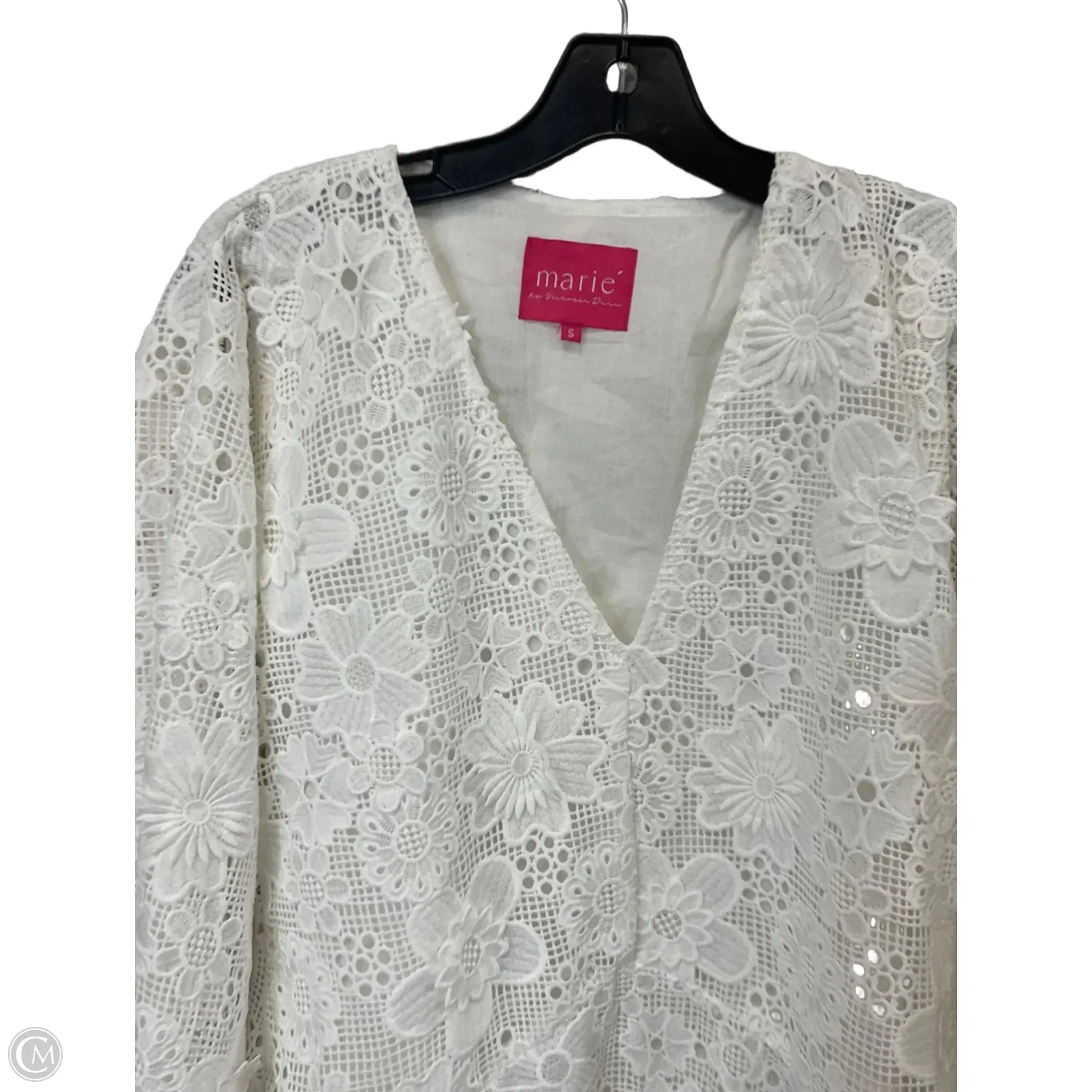 Dress Casual Maxi By MARIE BY VICTORIA DUNN In White. Size: S
