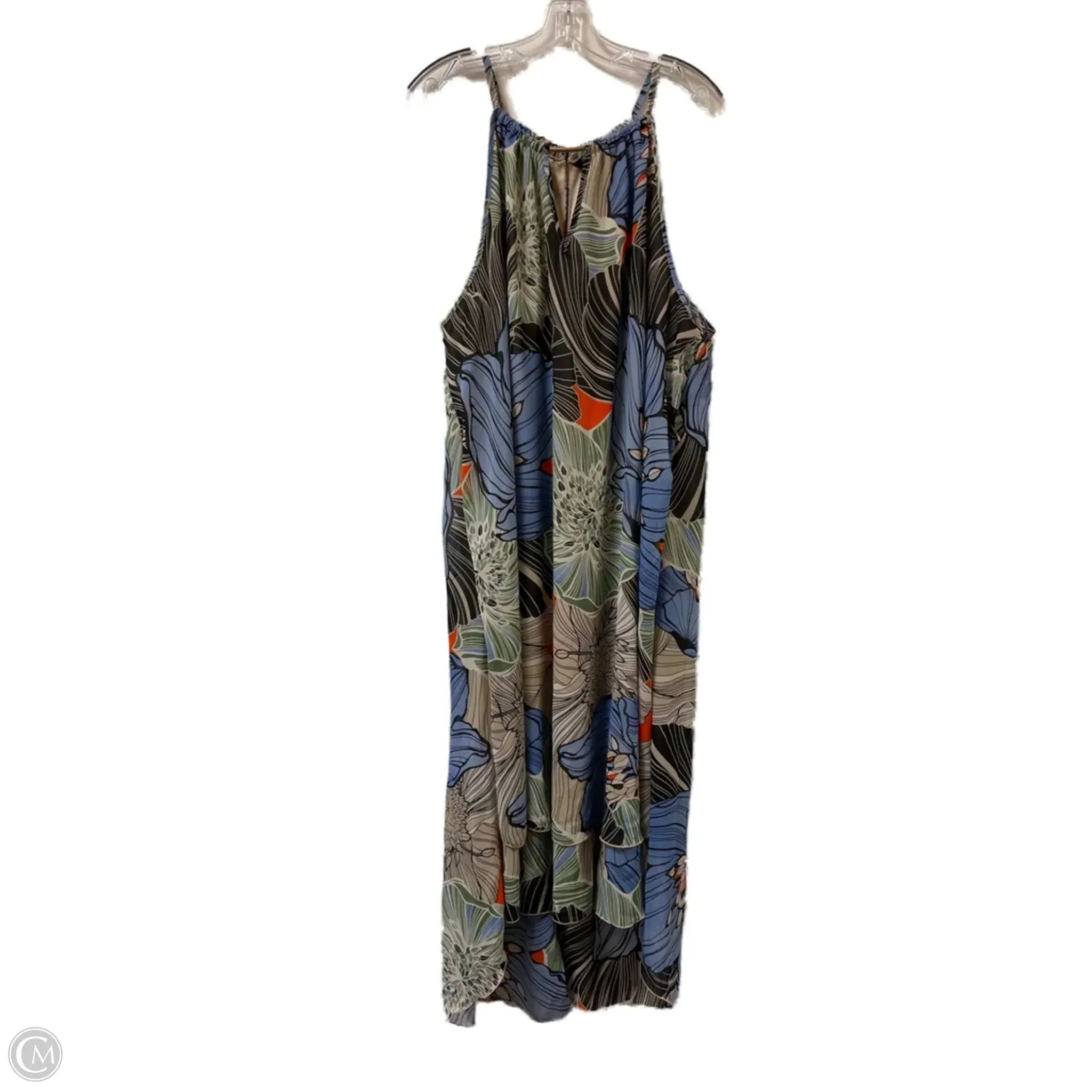 Dress Casual Maxi By Mlle Gabrielle In Floral Print. Size: 3x