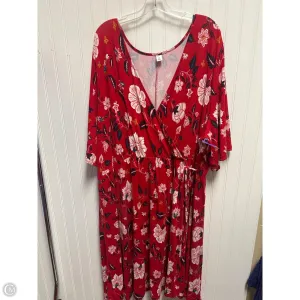 Dress Casual Maxi By Old Navy In Red. Size: 4x