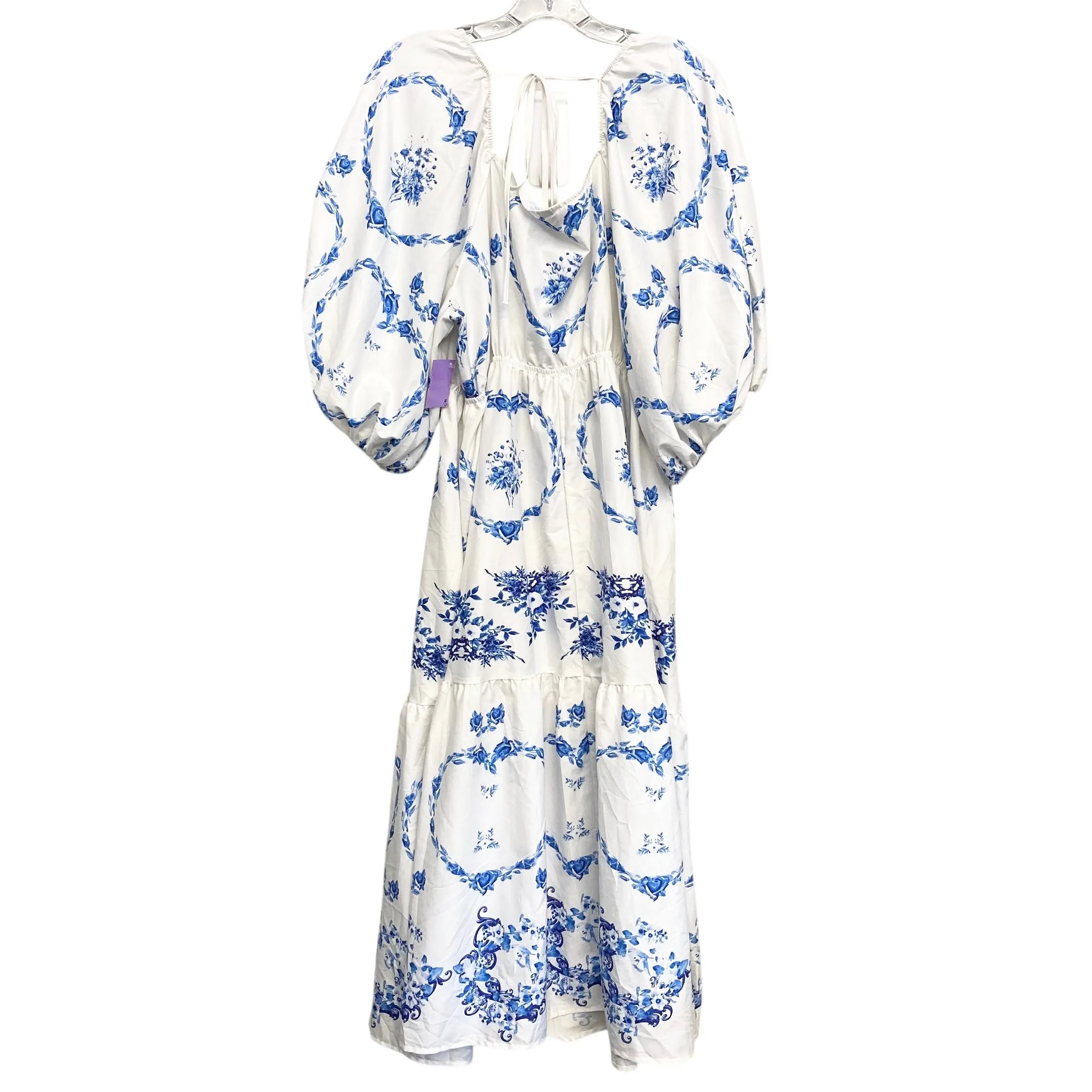 Dress Casual Maxi By Shein In Blue & White. Size:1X
