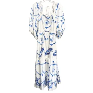 Dress Casual Maxi By Shein In Blue & White. Size:1X