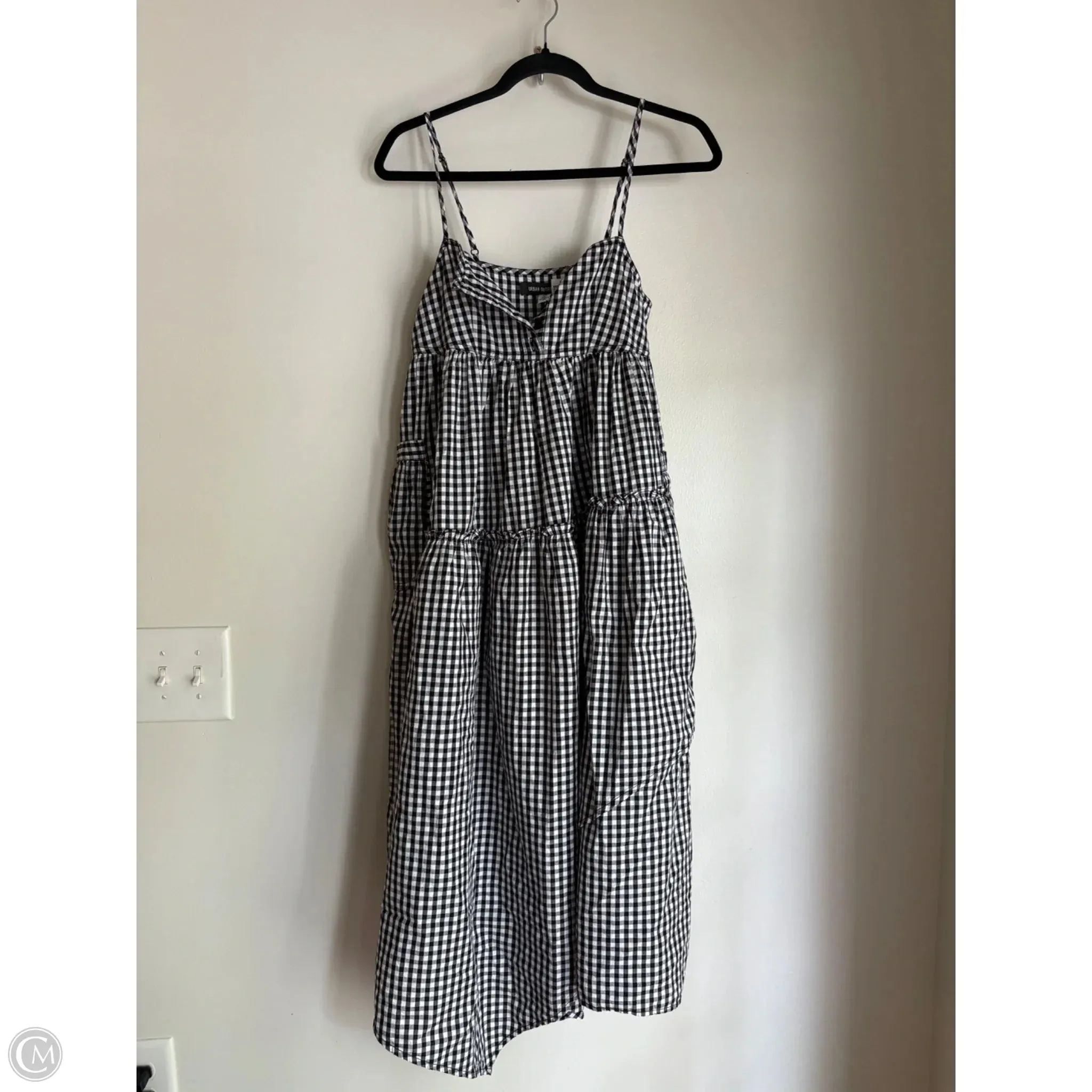 Dress Casual Maxi By Urban Outfitters In Checkered Pattern. Size: Xs