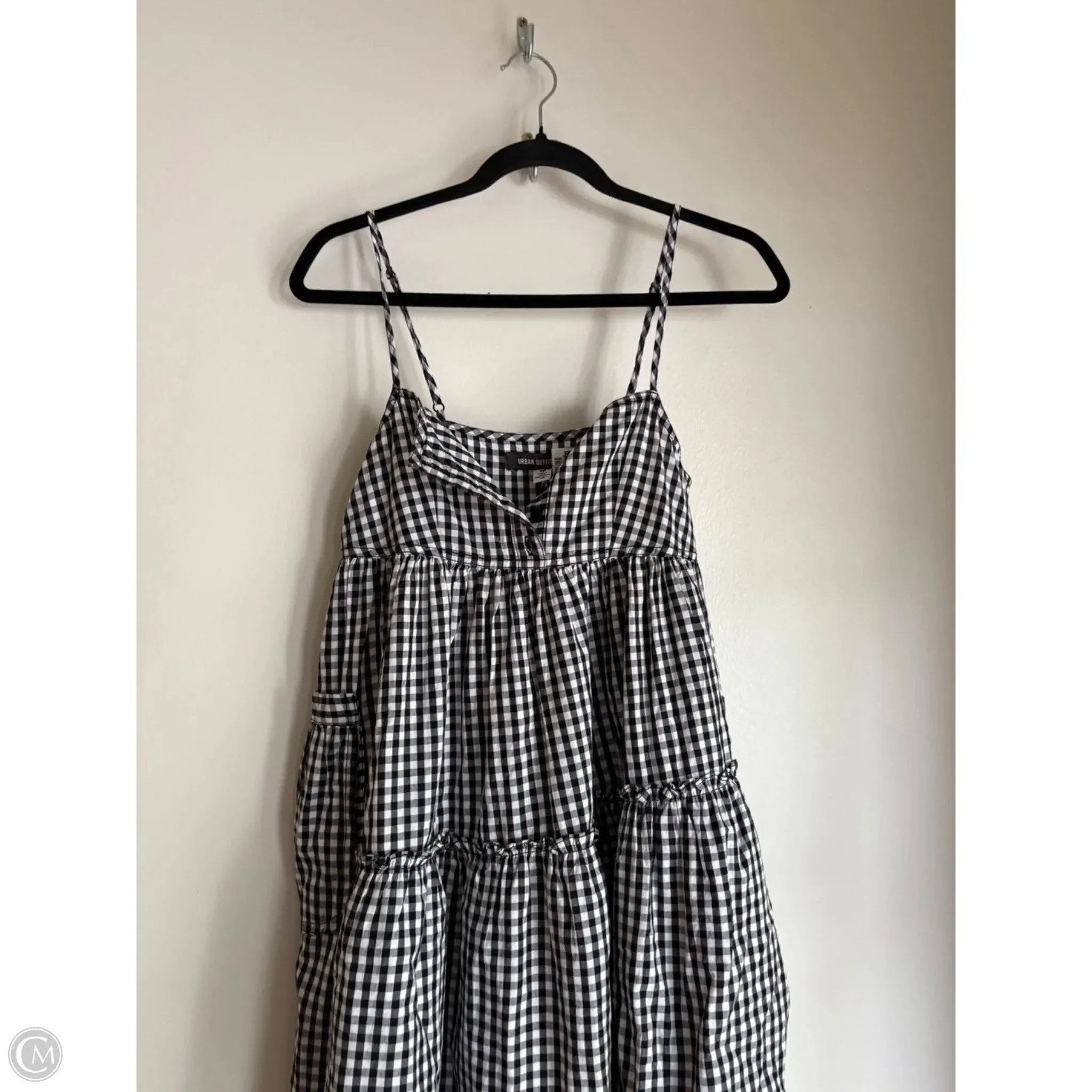 Dress Casual Maxi By Urban Outfitters In Checkered Pattern. Size: Xs