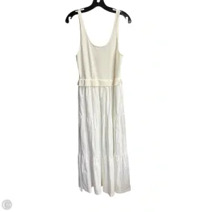 Dress Casual Maxi By Vestique In White. Size: L
