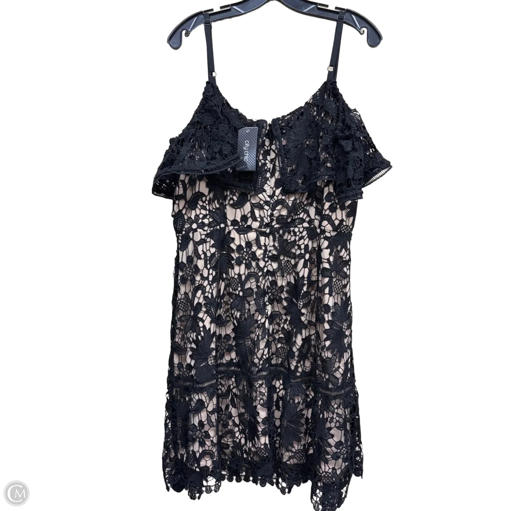 Dress Casual Midi By City Chic In Black. Size: Xl