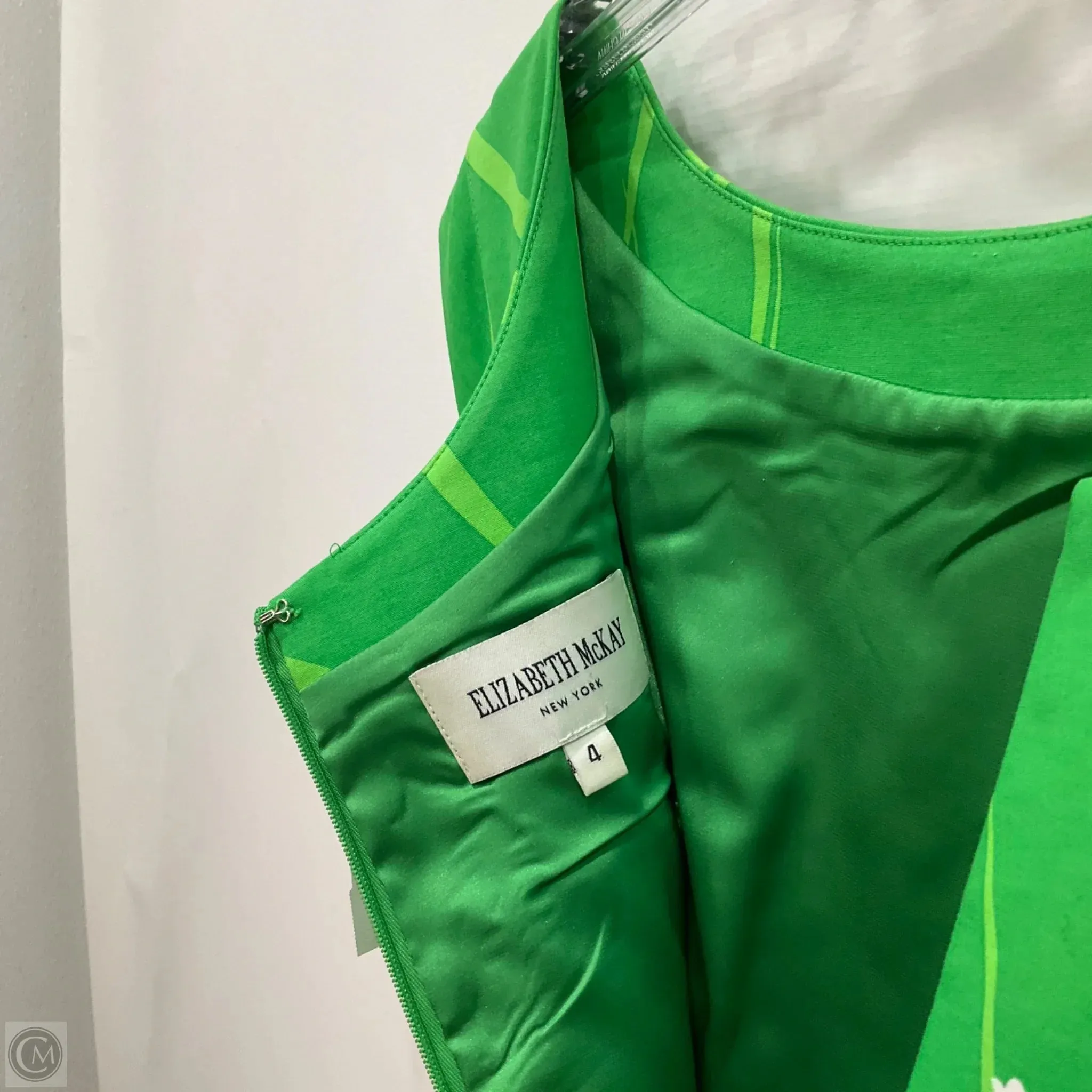 Dress Casual Midi By Elizabeth Mckay In Green. Size: 4