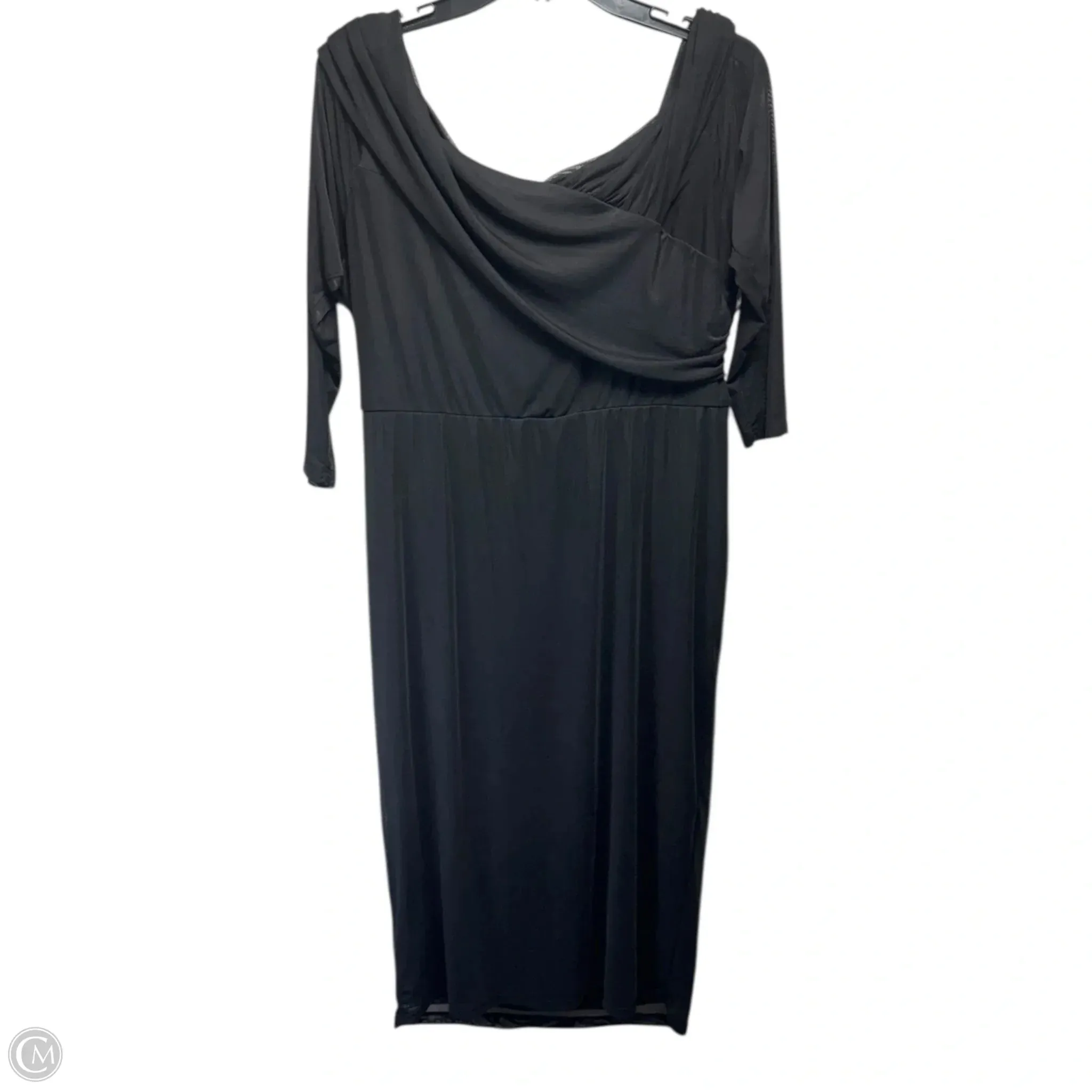 Dress Casual Midi By Lane Bryant In Black. Size: 18/20