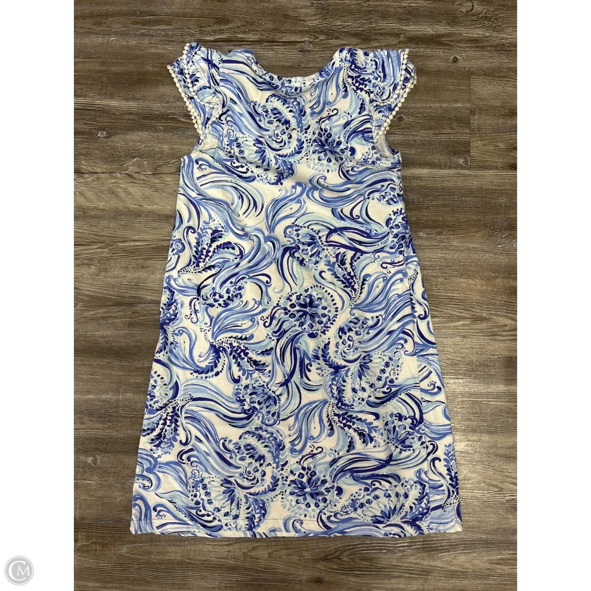 Dress Casual Midi By Lilly Pulitzer In Blue & White. Size: Xs
