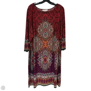 Dress Casual Midi By Maggy London In Red. Size: 3x