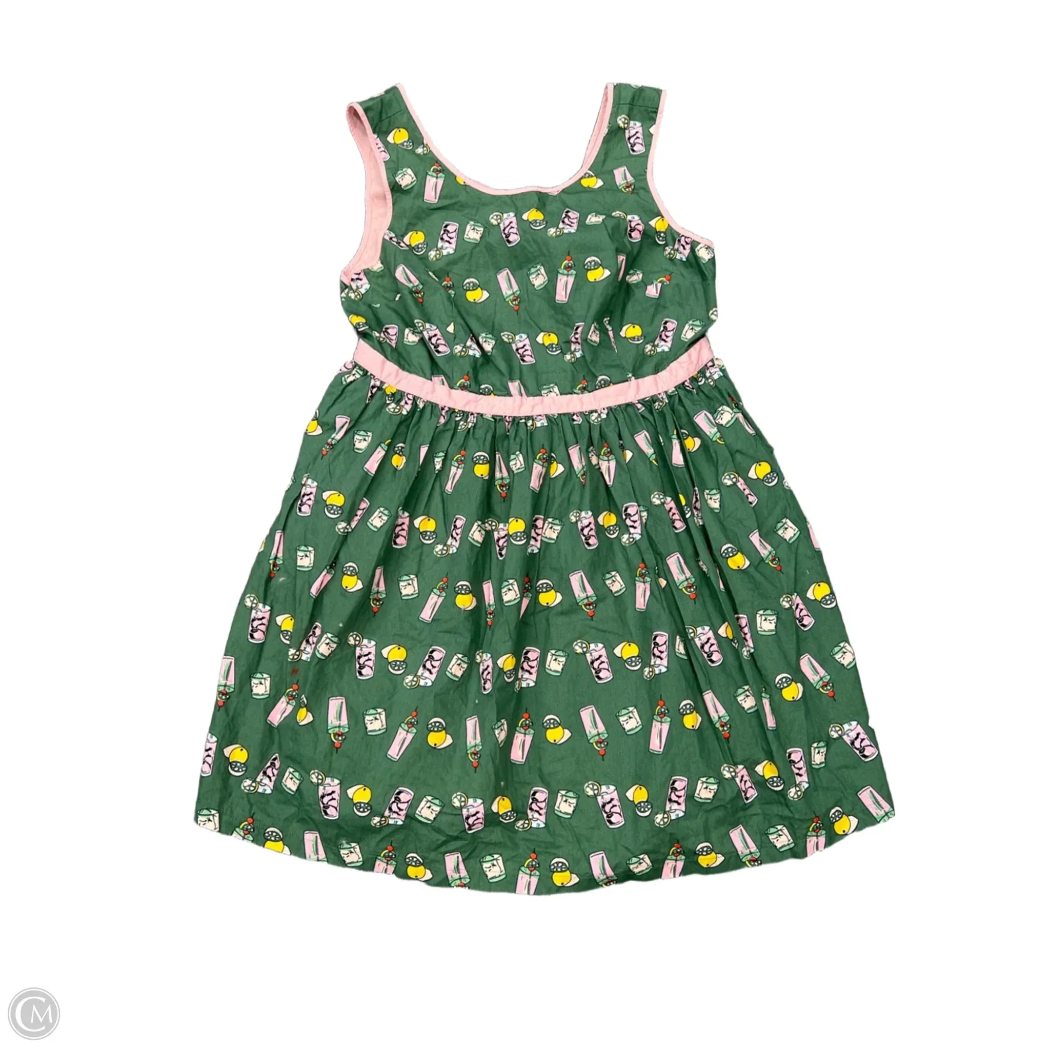 Dress Casual Midi By Modcloth In Green. Size: 2x