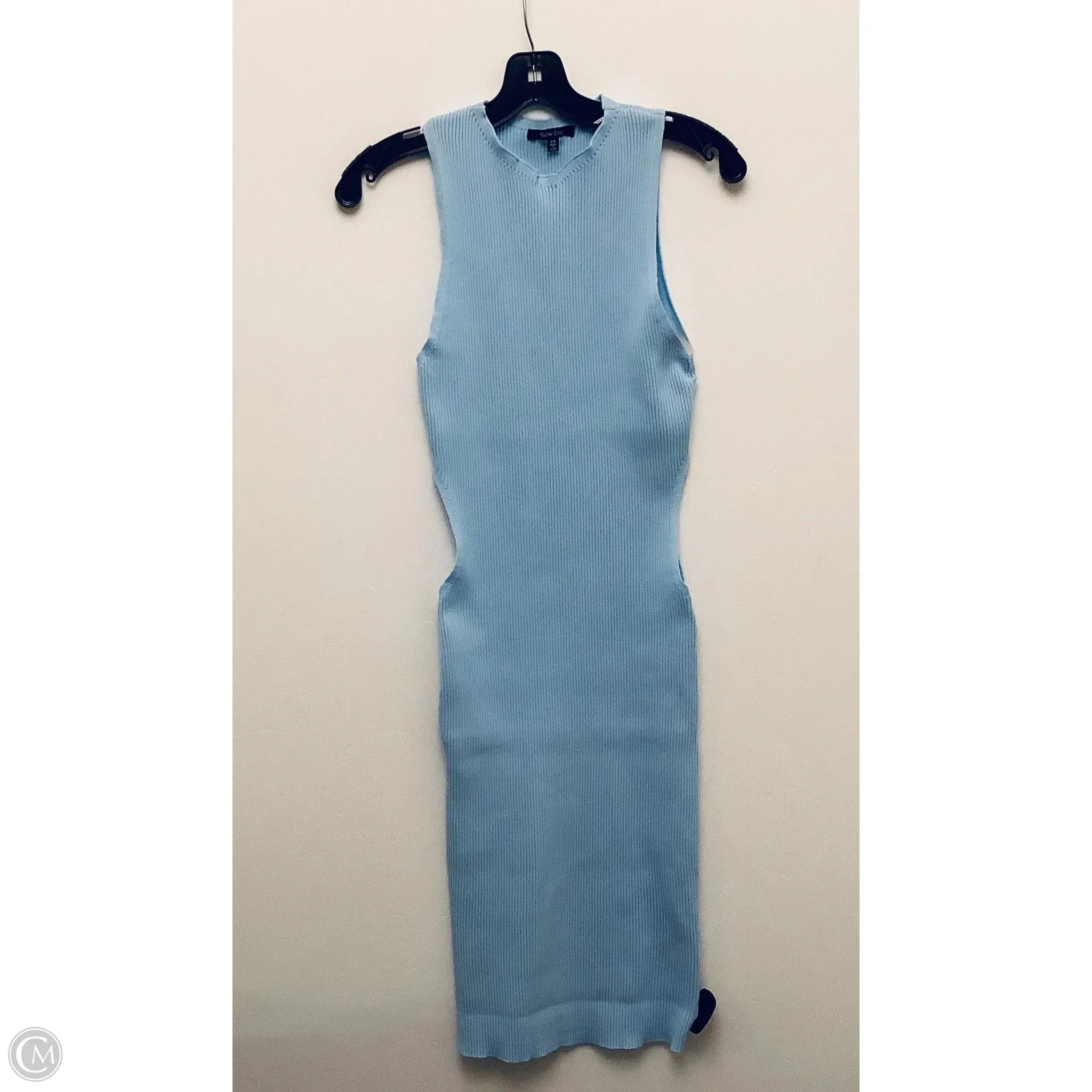 Dress Casual Midi By New Look In Blue. Size: 2x