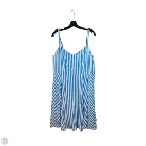 Dress Casual Midi By Old Navy In Blue & White. Size: Xl