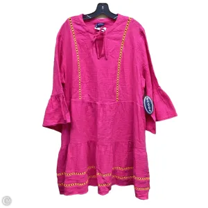 Dress Casual Midi By Scoop In Pink. Size: Xxl