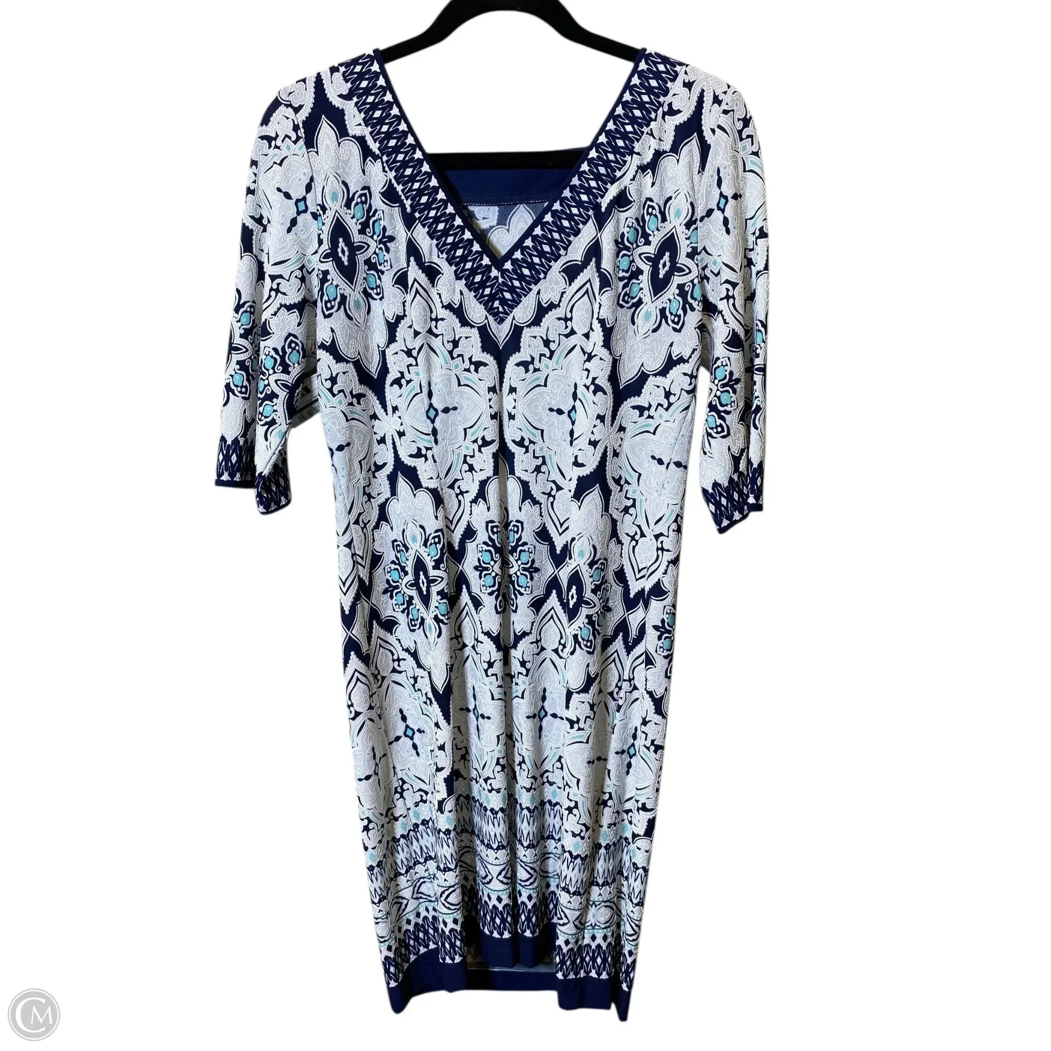 Dress Casual Midi By Studio 1 In Multi-colored. Size: S