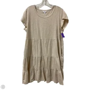 Dress Casual Midi By Time And Tru In Cream. Size: Xl