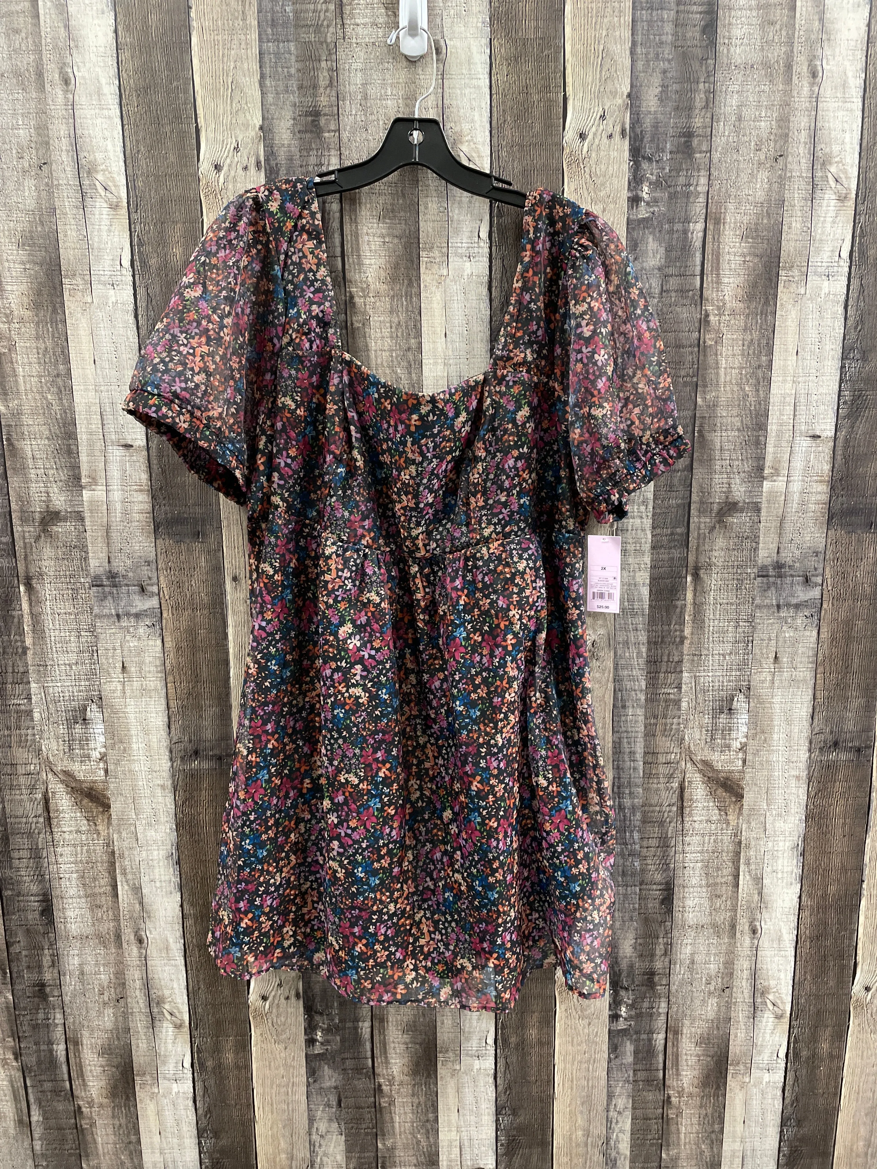 Dress Casual Midi By Wild Fable In Floral Print. Size: 2x