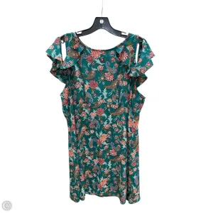 Dress Casual Midi By Xhilaration In Green & Pink. Size: Xxl