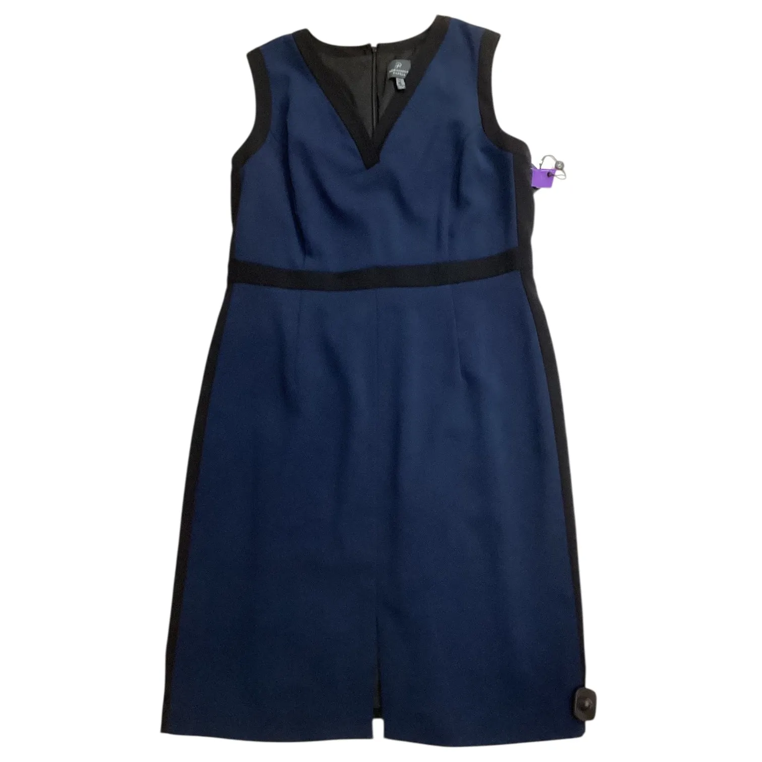 Dress Casual Short By Adrianna Papell In Black & Blue. Size:Xl