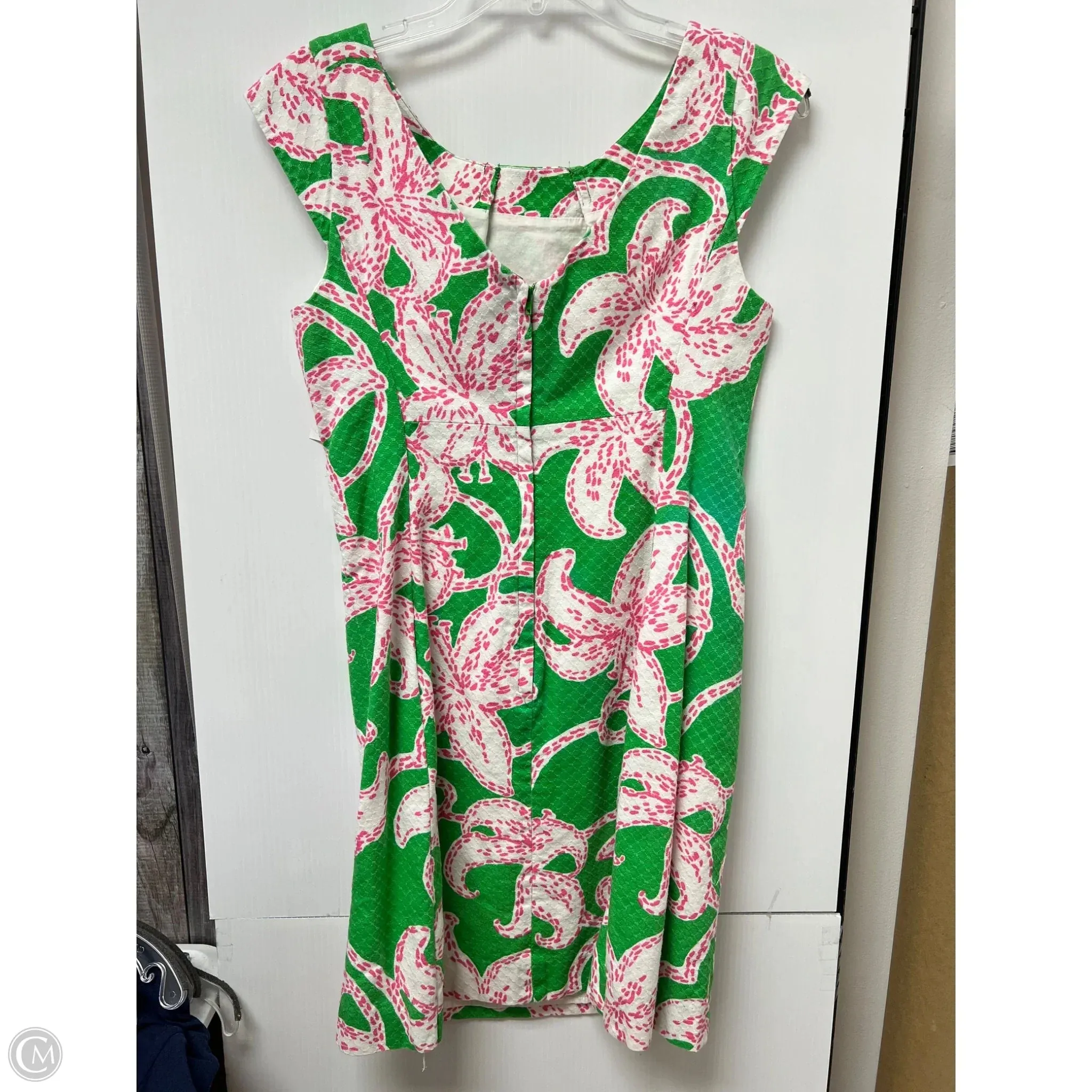 Dress Designer By Lilly Pulitzer In Green & Pink. Size: 8