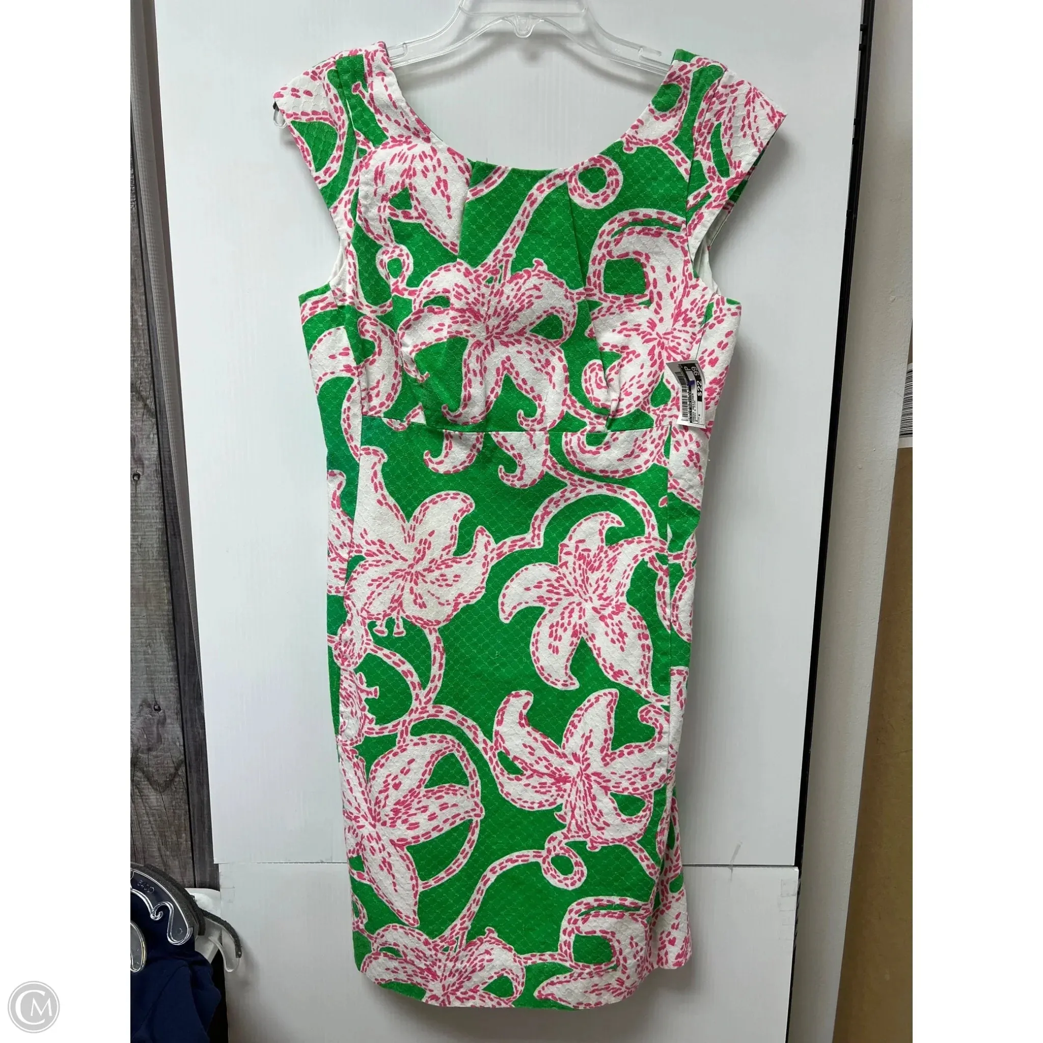 Dress Designer By Lilly Pulitzer In Green & Pink. Size: 8
