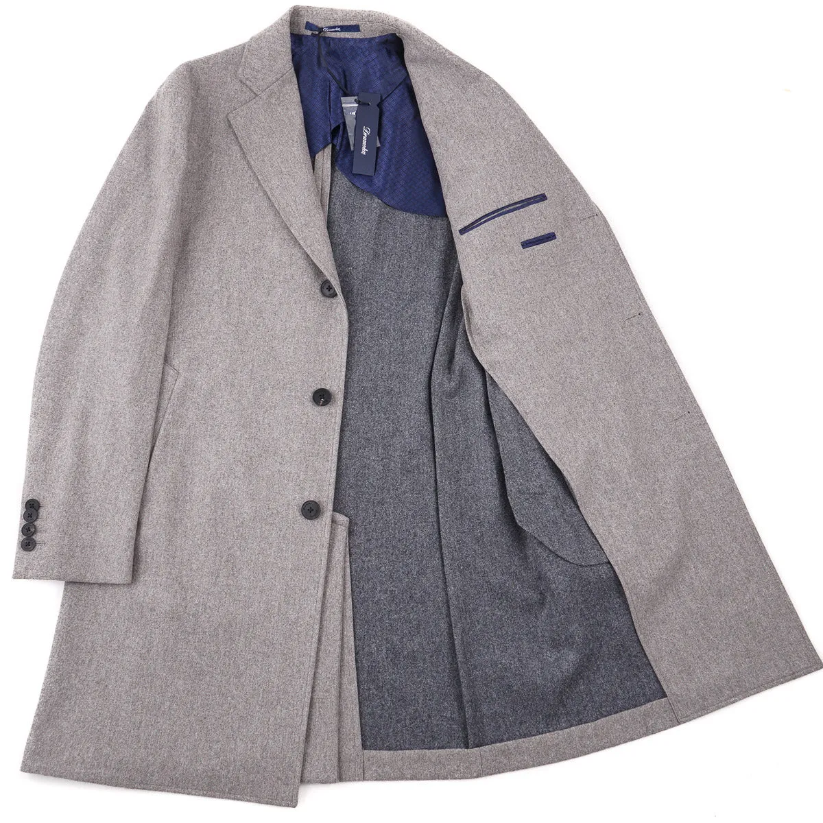 Drumohr Soft Brushed Wool Overcoat
