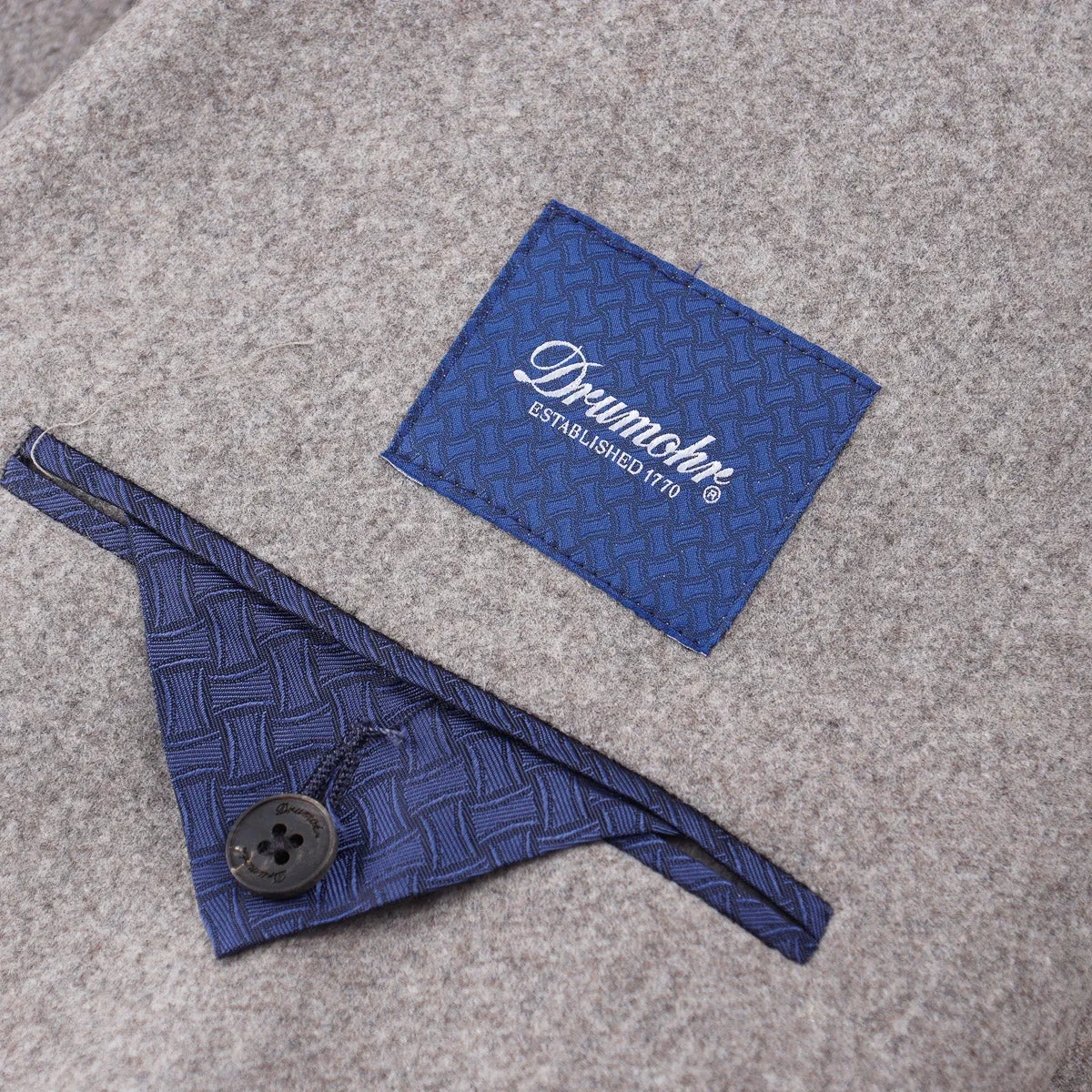 Drumohr Soft Brushed Wool Overcoat