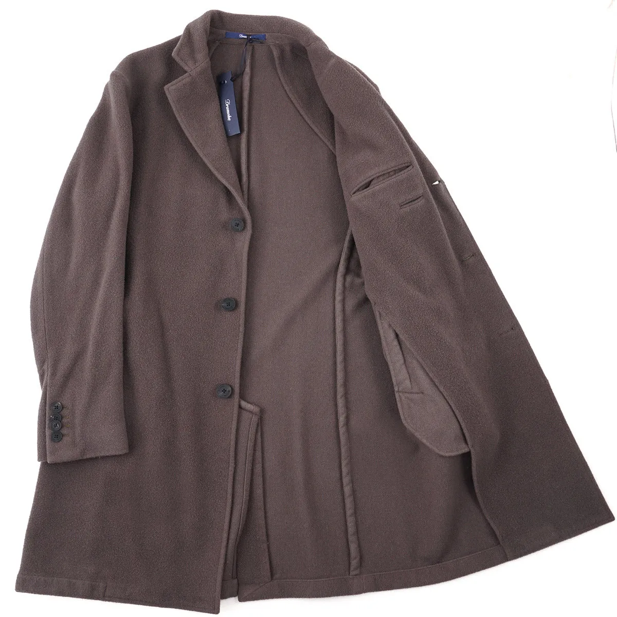 Drumohr Soft Textured Wool Overcoat