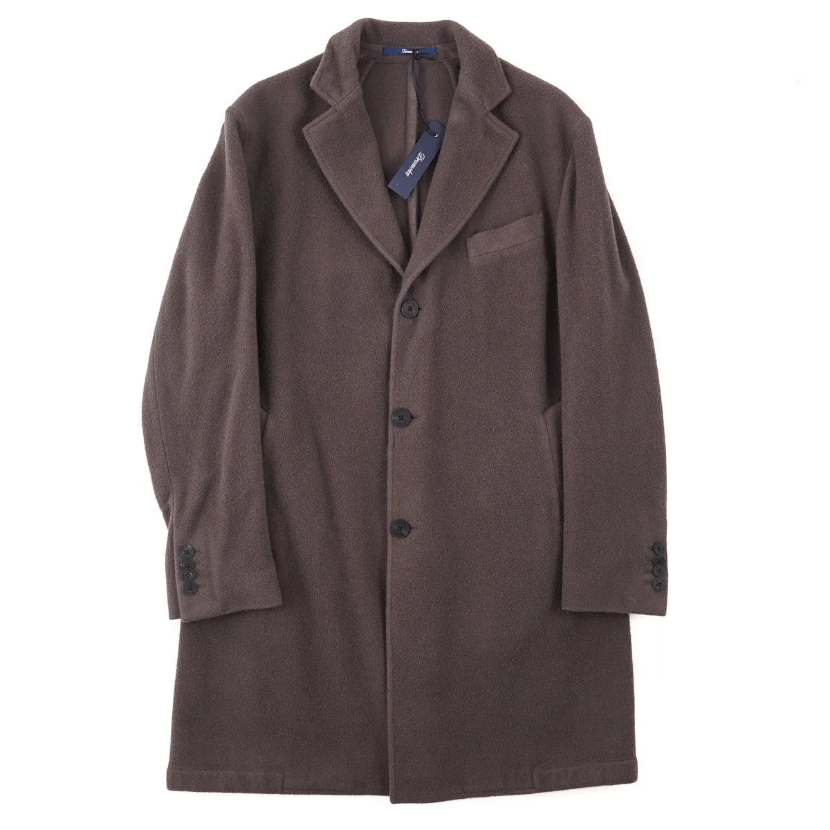 Drumohr Soft Textured Wool Overcoat