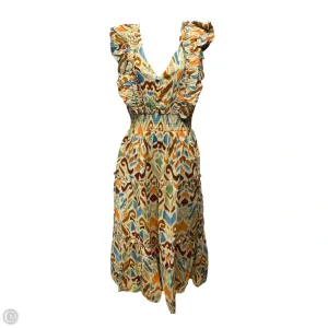 Ellie Midi Dress By Allison In Ivory Ikat. Size: S